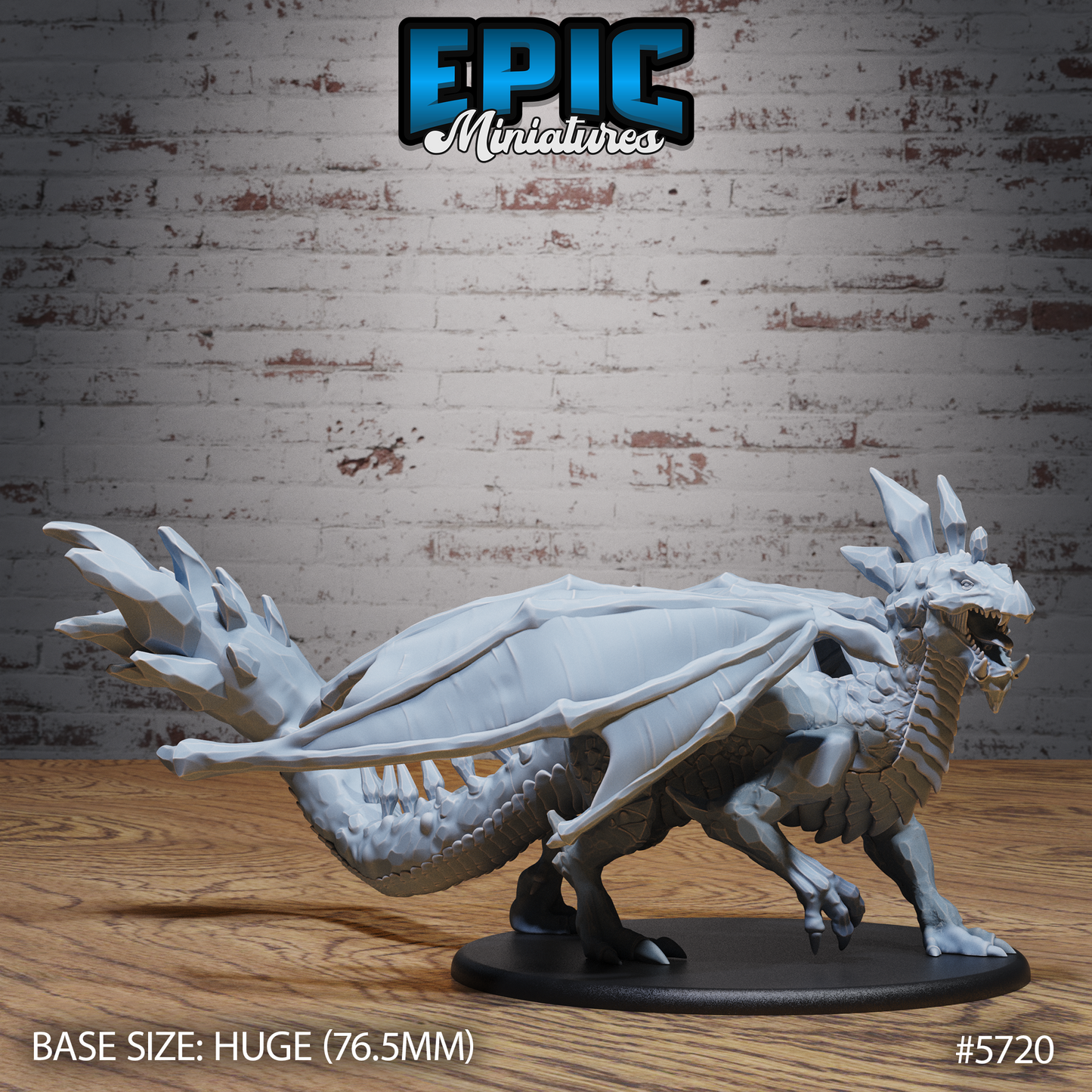 3D Resin Miniature Amethyst Dragon Adult
