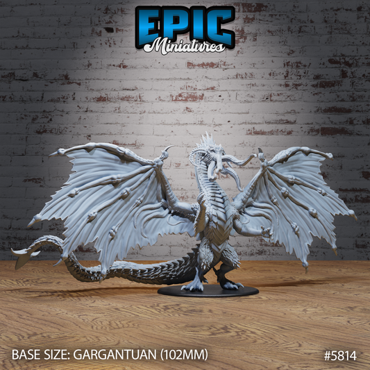 3D Resin Miniature Brainstealer Black Dragon - D&D Epic Miniatures