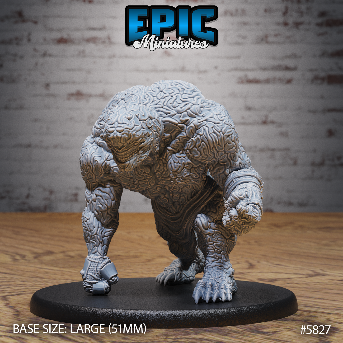 3D Resin Miniature Brain Golem - D&D Epic Miniatures