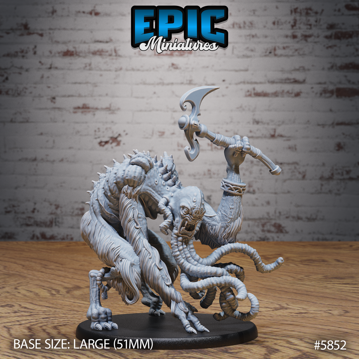 3D Resin Miniature Adominable Mind - D&D Epic Miniatures