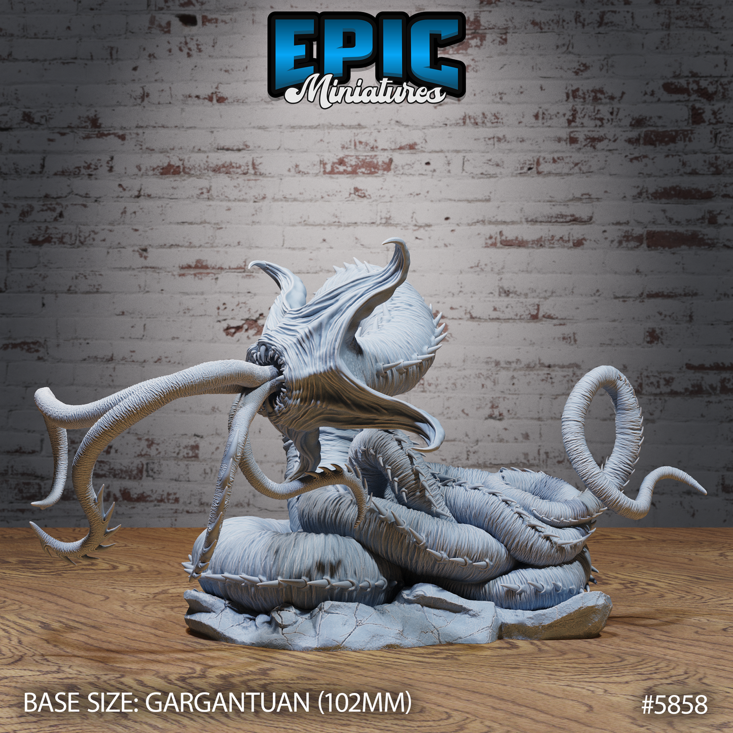 3D Resin Miniature Neothelid - D&D Epic Miniatures