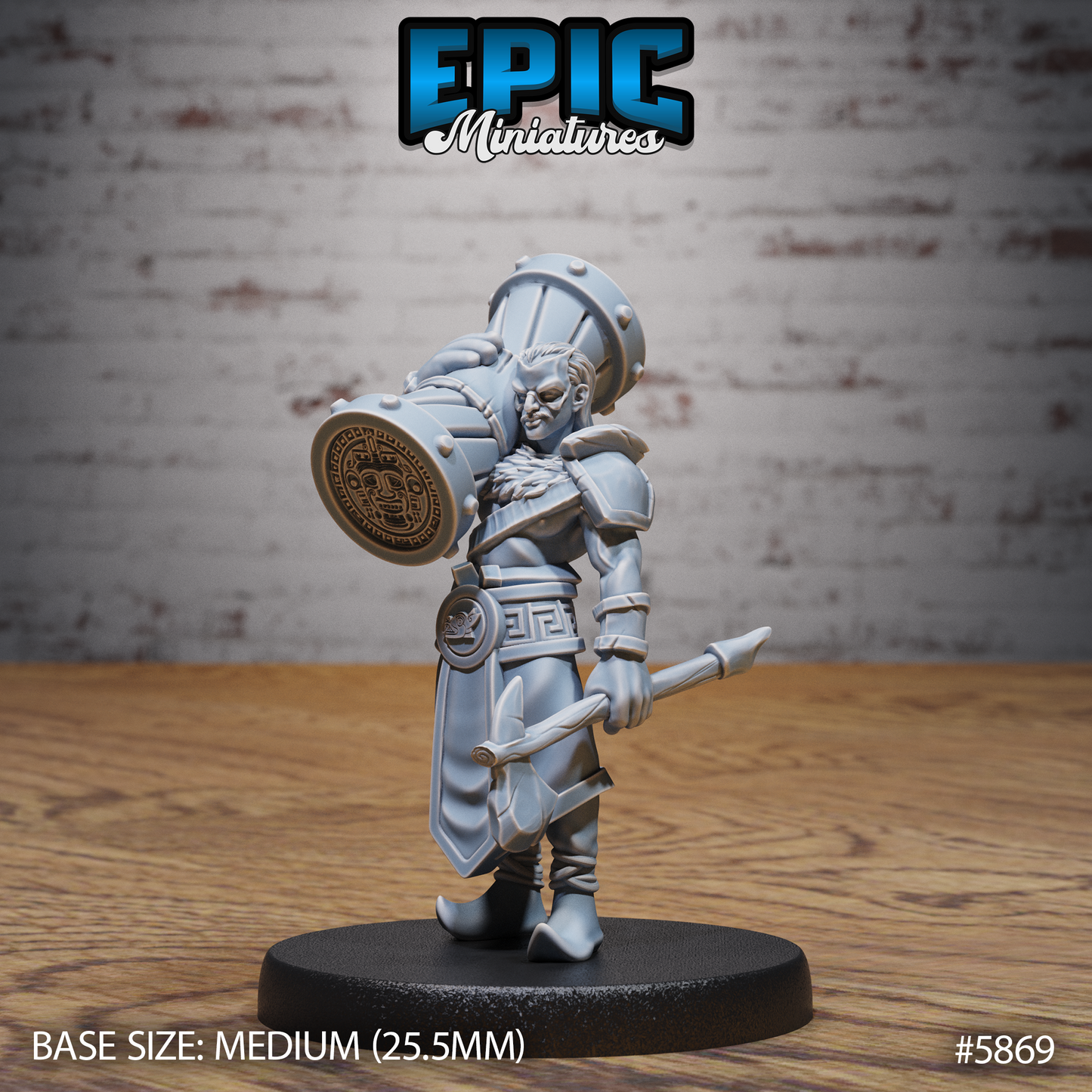 3D Resin Miniature Aztec Tribe set 2 - D&D Epic Miniatures