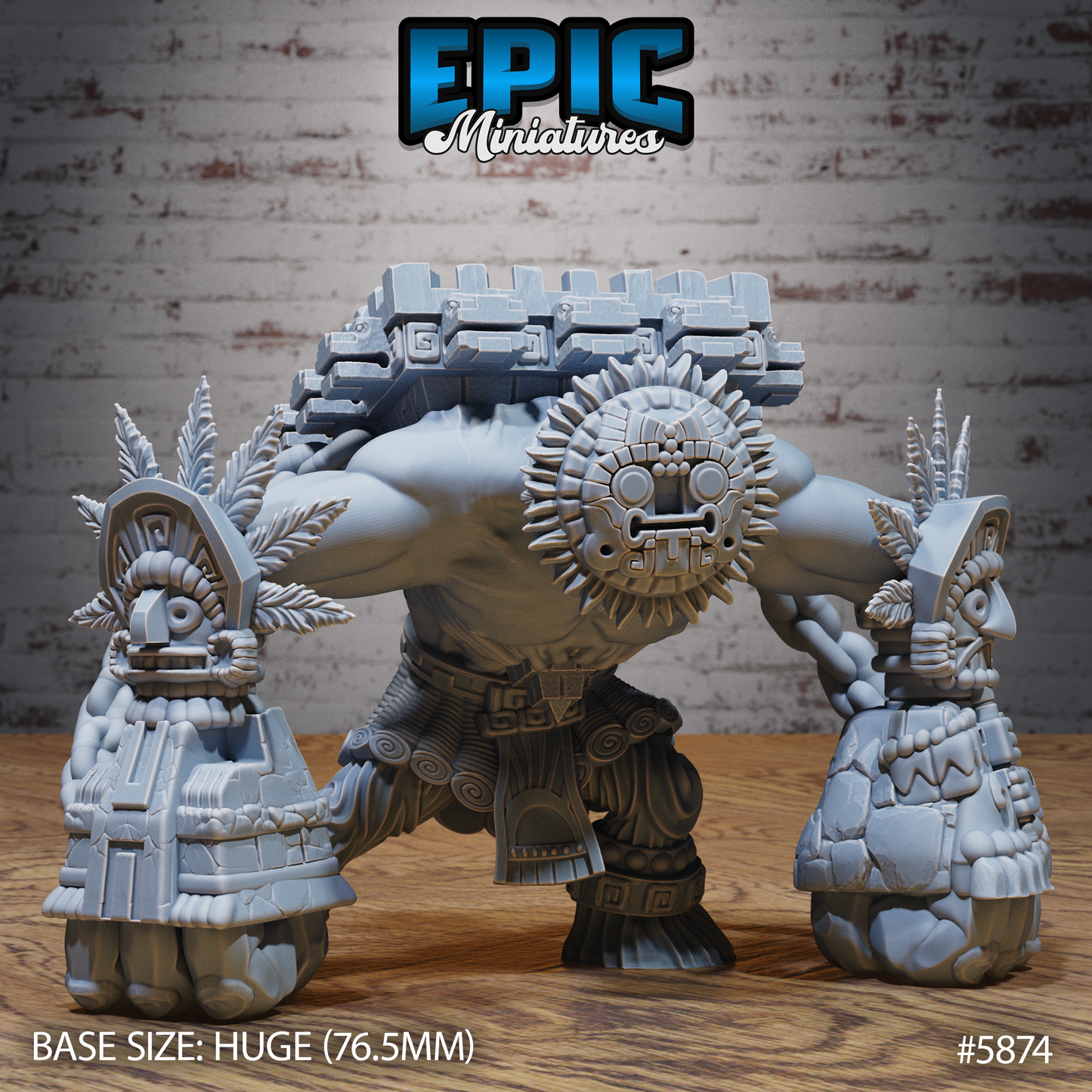 3D Resin Miniature Platform Golem - D&D Epic Miniatures