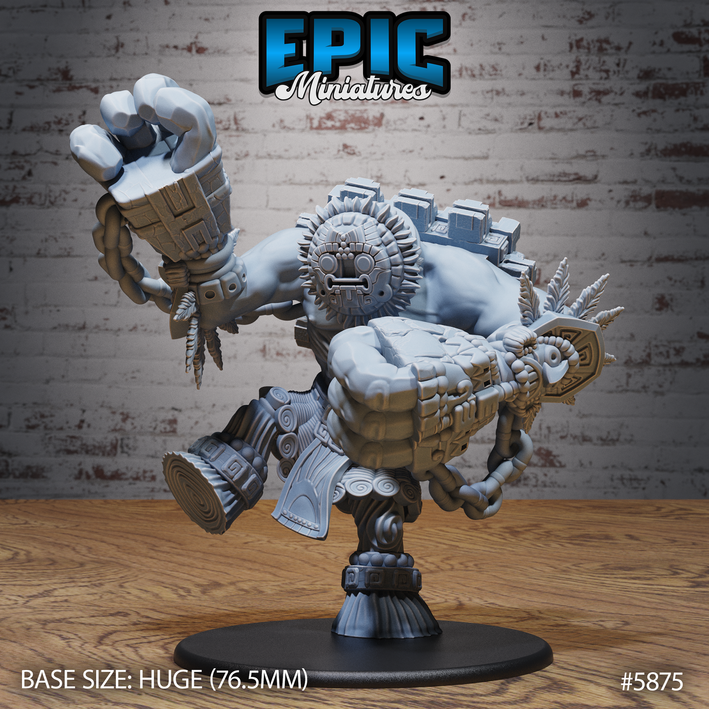 3D Resin Miniature Platform Golem - D&D Epic Miniatures