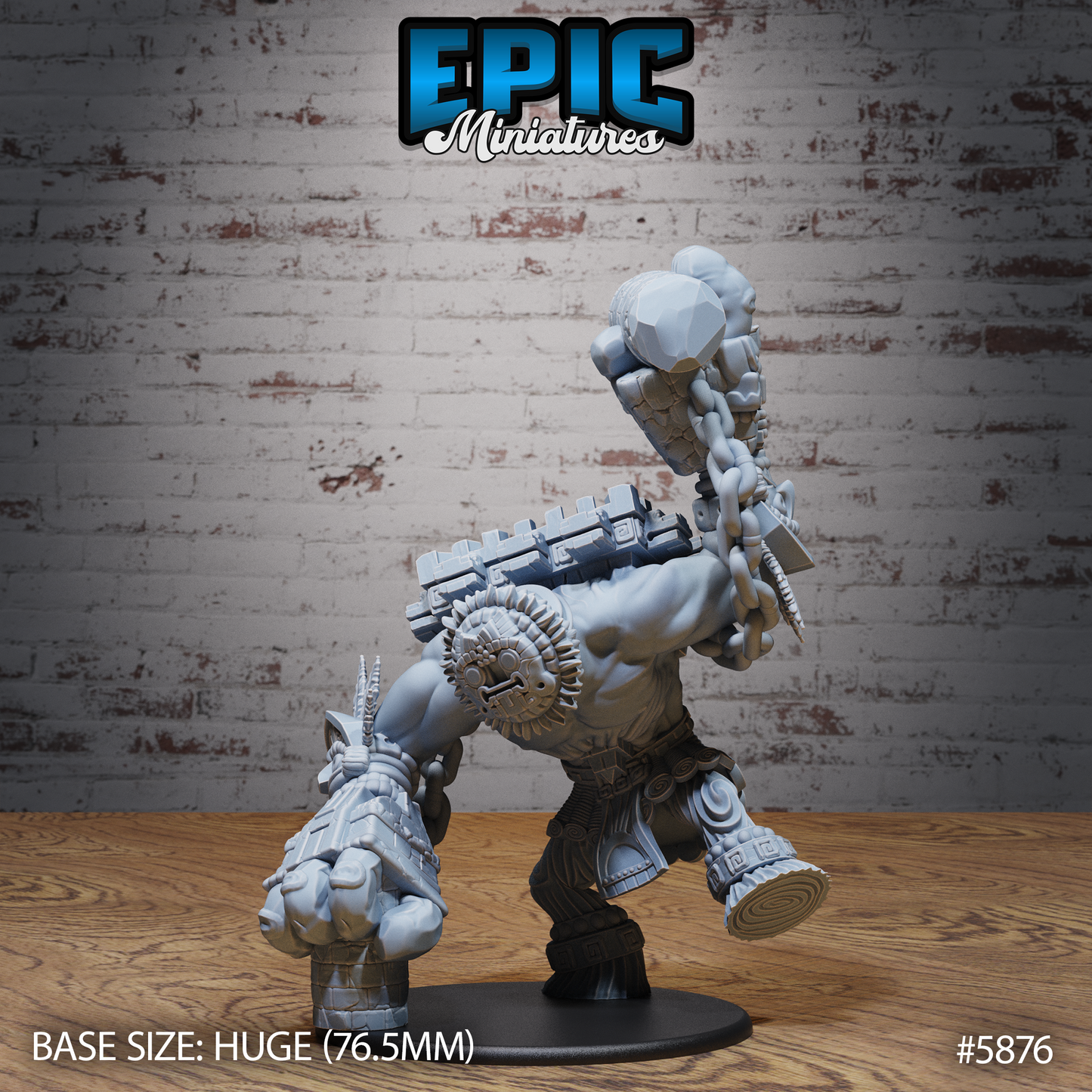 3D Resin Miniature Platform Golem - D&D Epic Miniatures