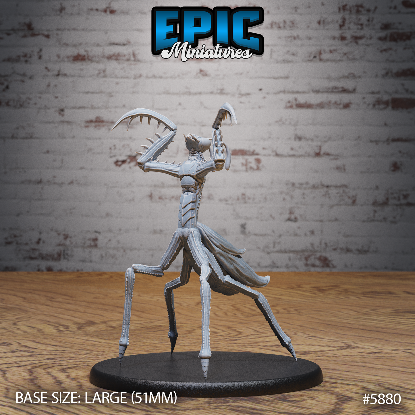 3D Resin Miniature Giant Mantis - D&D Epic Miniatures