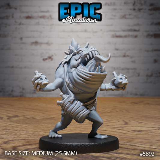 3D Resin Miniature Platizard - D&D Epic Miniatures