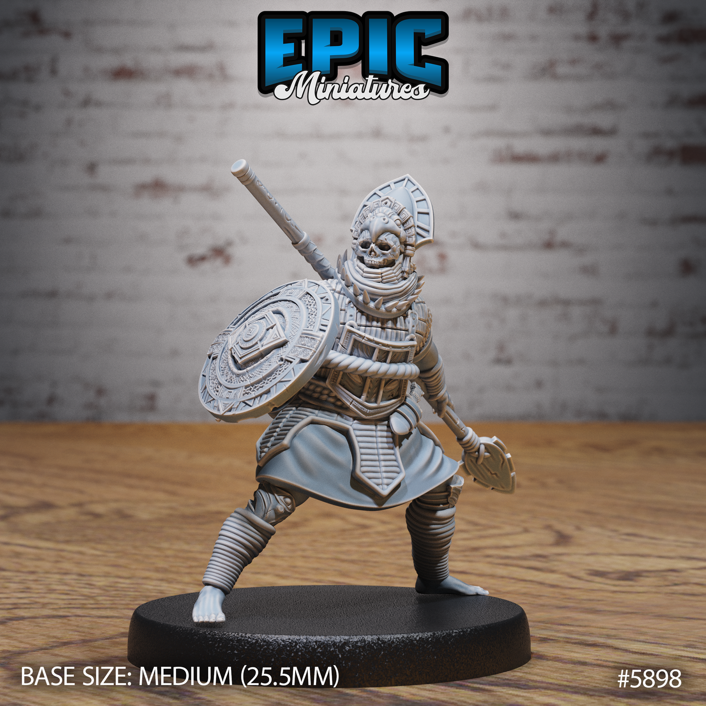Jungle Warrior v2 – Epic  Fantasy Resin FigureJungle Warrior MiniatureDiscover the Jungle Warrior miniature – perfect for D&D, TTRPGs, and fantasy tabletop games. Printed in high-detail resin, ready to paint or display.
