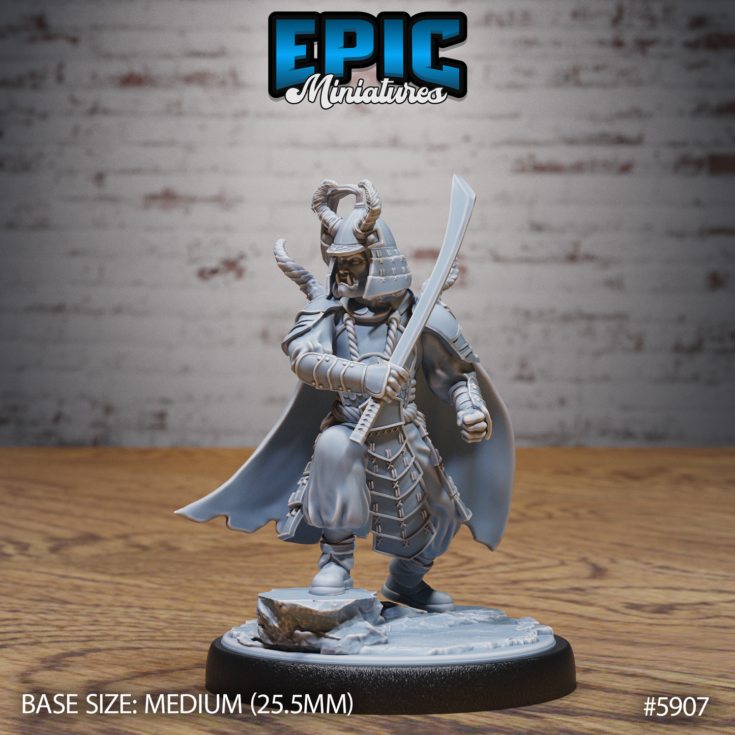 3D Resin Miniature Dark Shogun - D&D Epic Miniatures