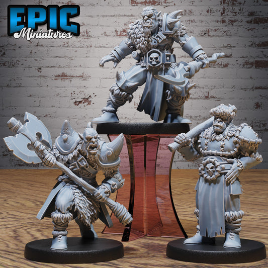 3D Resin Miniature Snow Orc - D&D Epic Miniatures