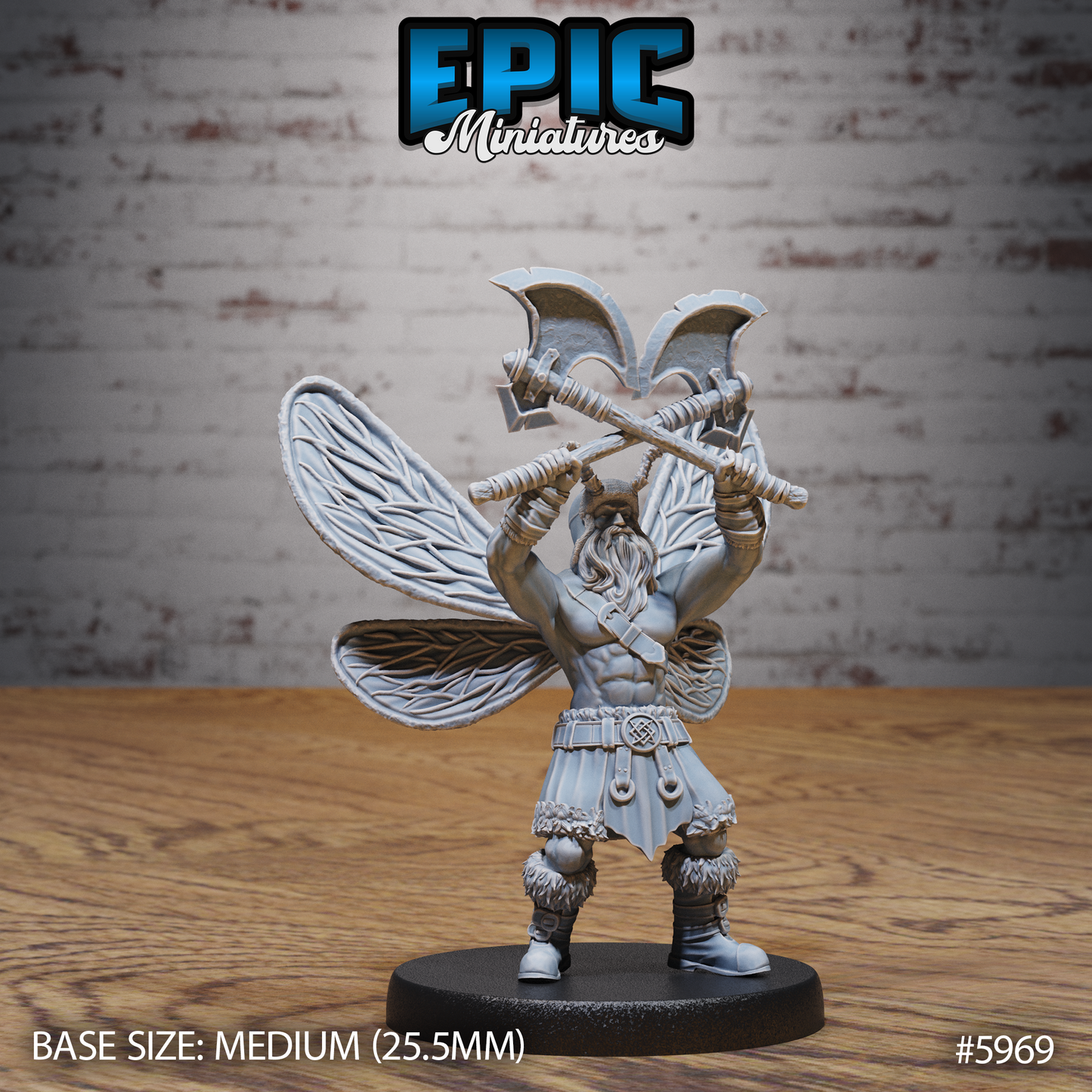 3D Resin Miniature Barbarian Fairy - D&D Epic Miniatures