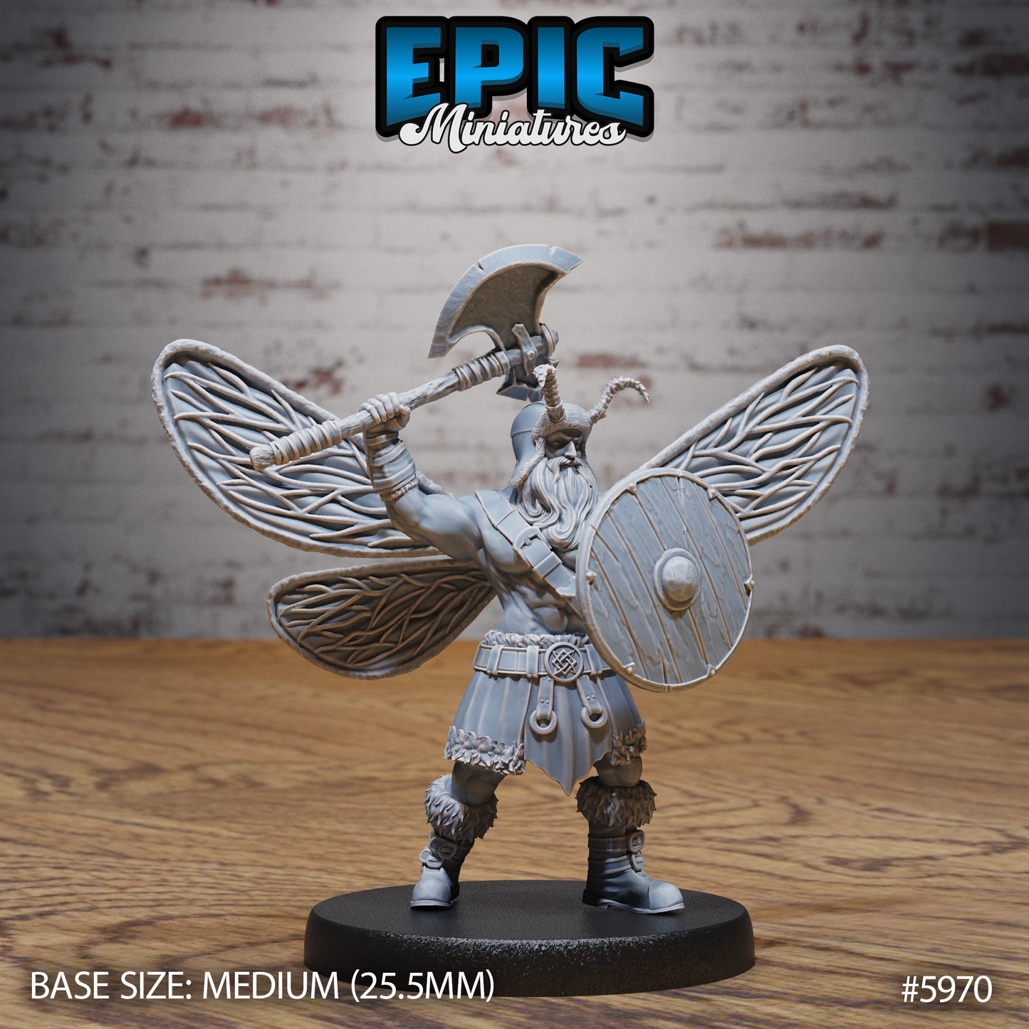 3D Resin Miniature Barbarian Fairy - D&D Epic Miniatures