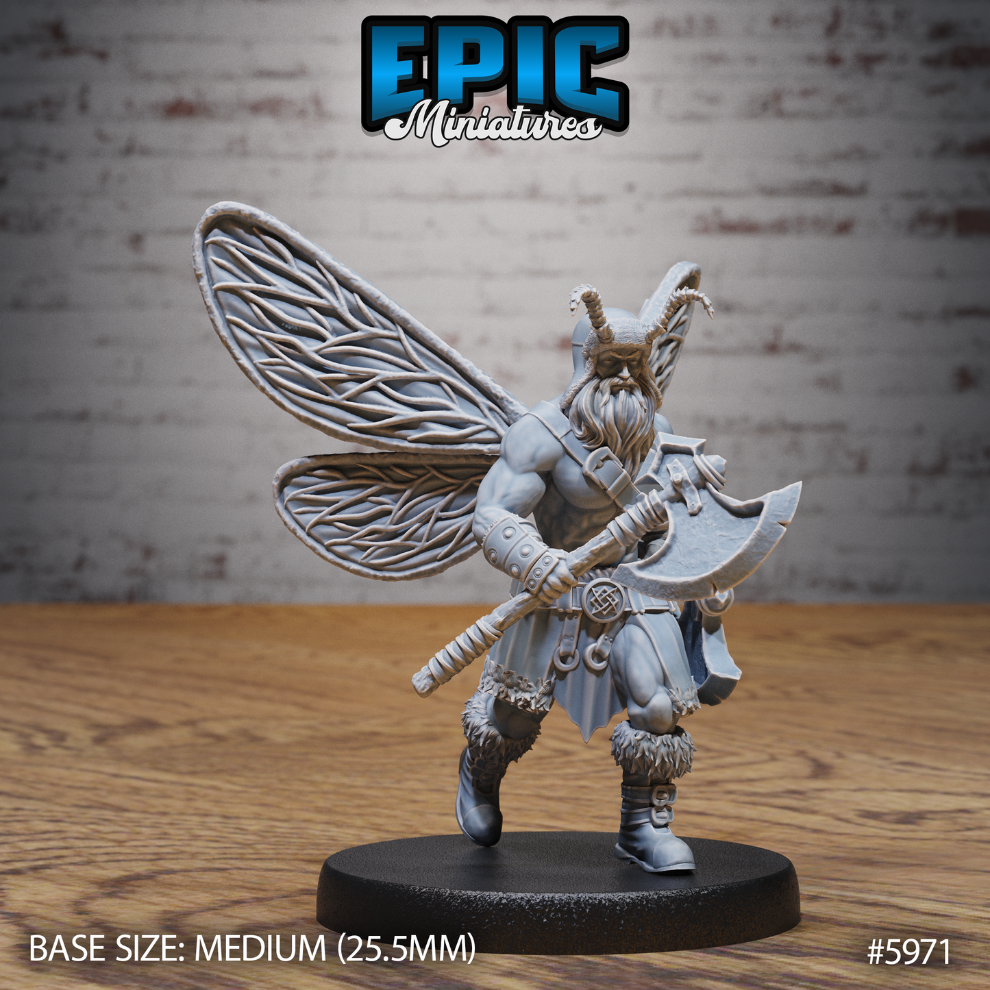 3D Resin Miniature Barbarian Fairy - D&D Epic Miniatures