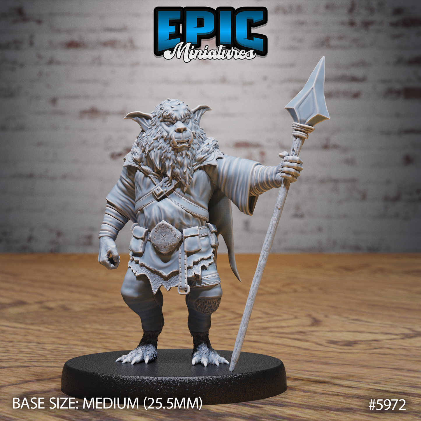 3D Resin Miniature Northern Bugbear - D&D Epic Miniatures