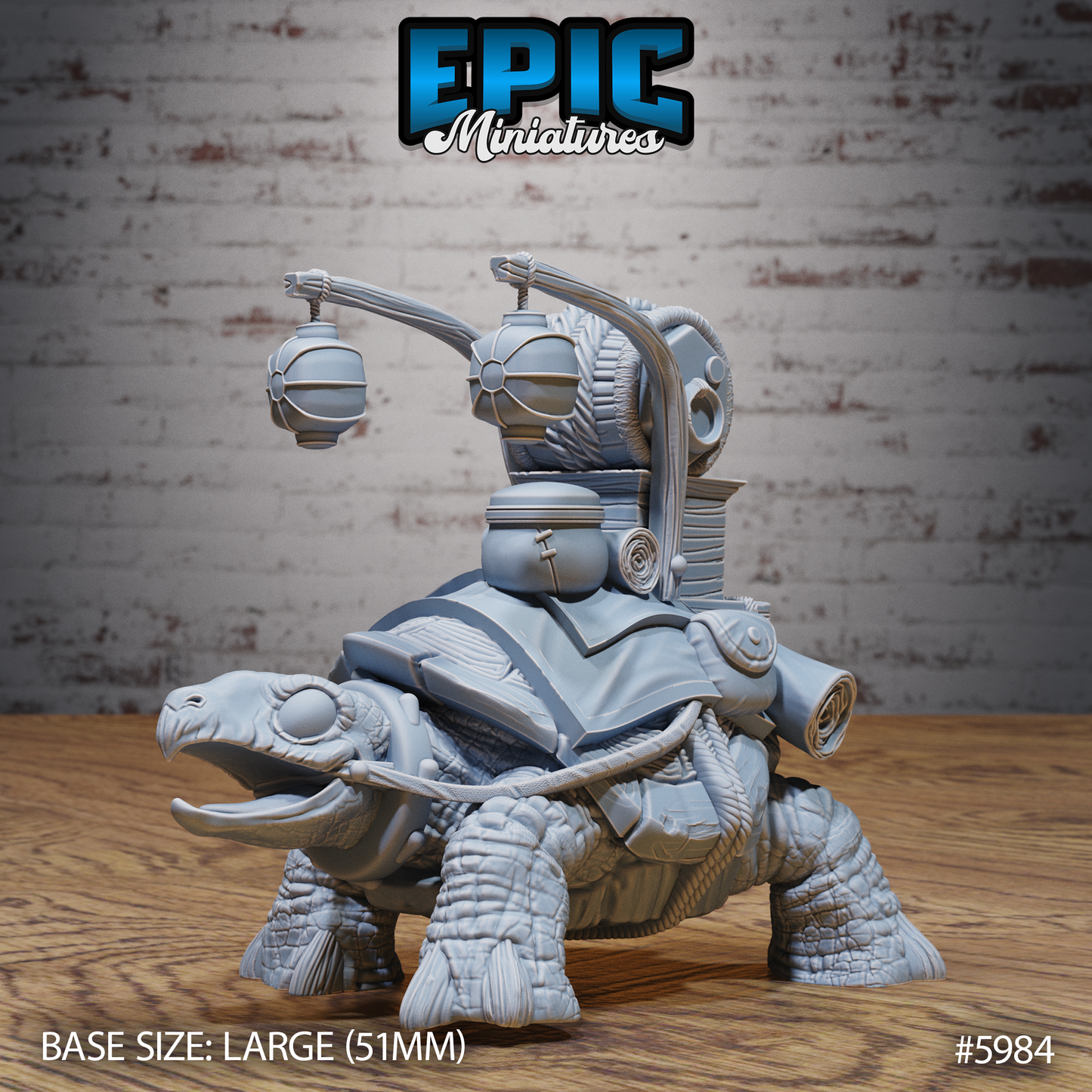 3D Resin Miniature Walrus Folk Warrior - D&D Epic Miniatures