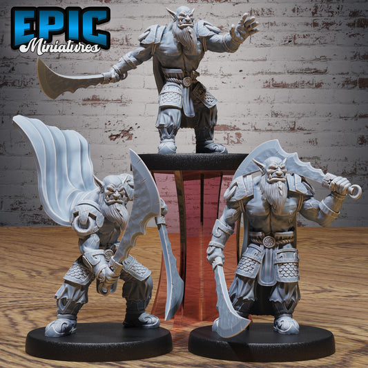 3D Resin Miniature Orc Chief - D&D Epic Miniatures