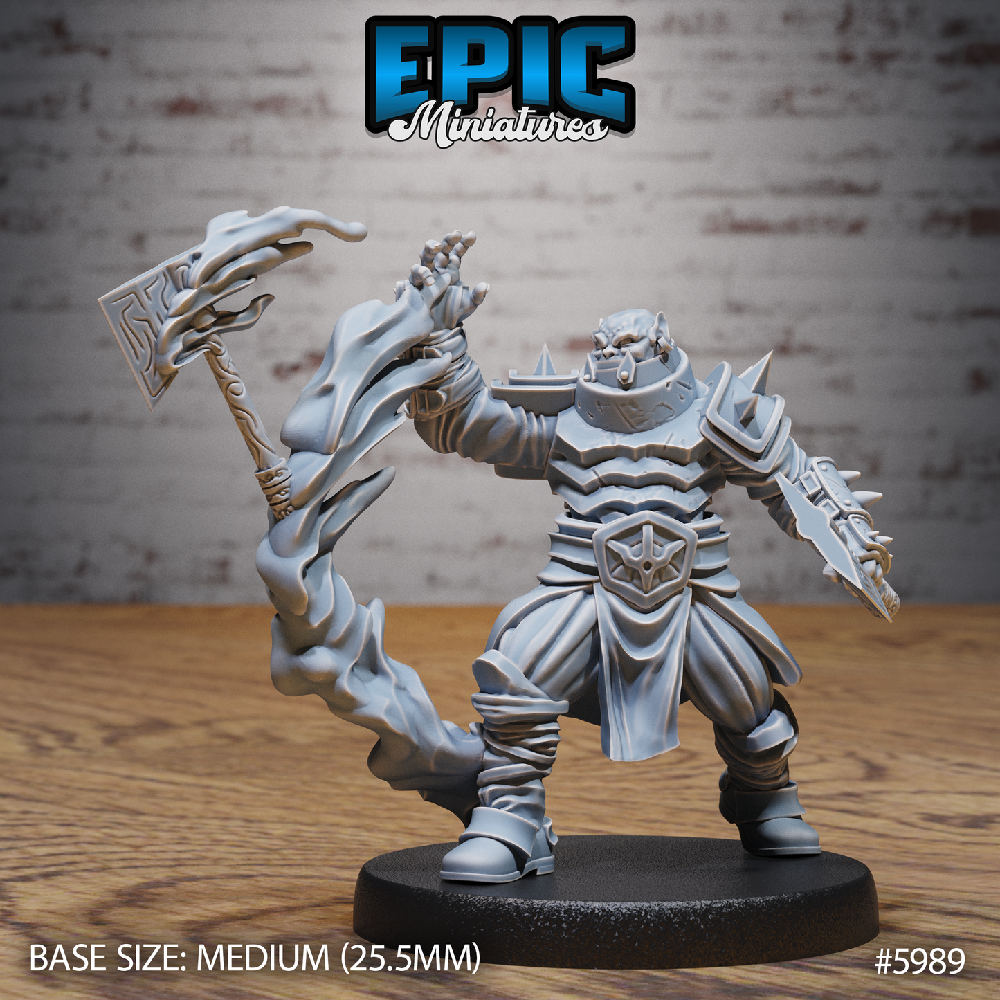 3D Resin Miniature Dark Orc - D&D Epic Miniatures