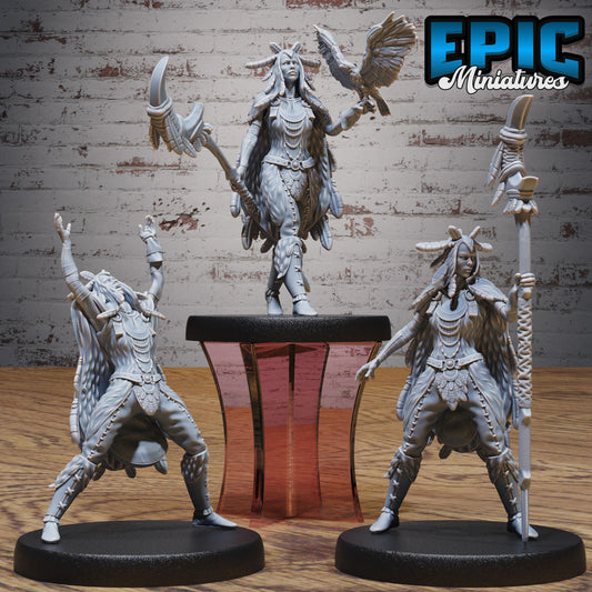 3D Resin Miniature Raven Shaman - D&D Epic Miniatures