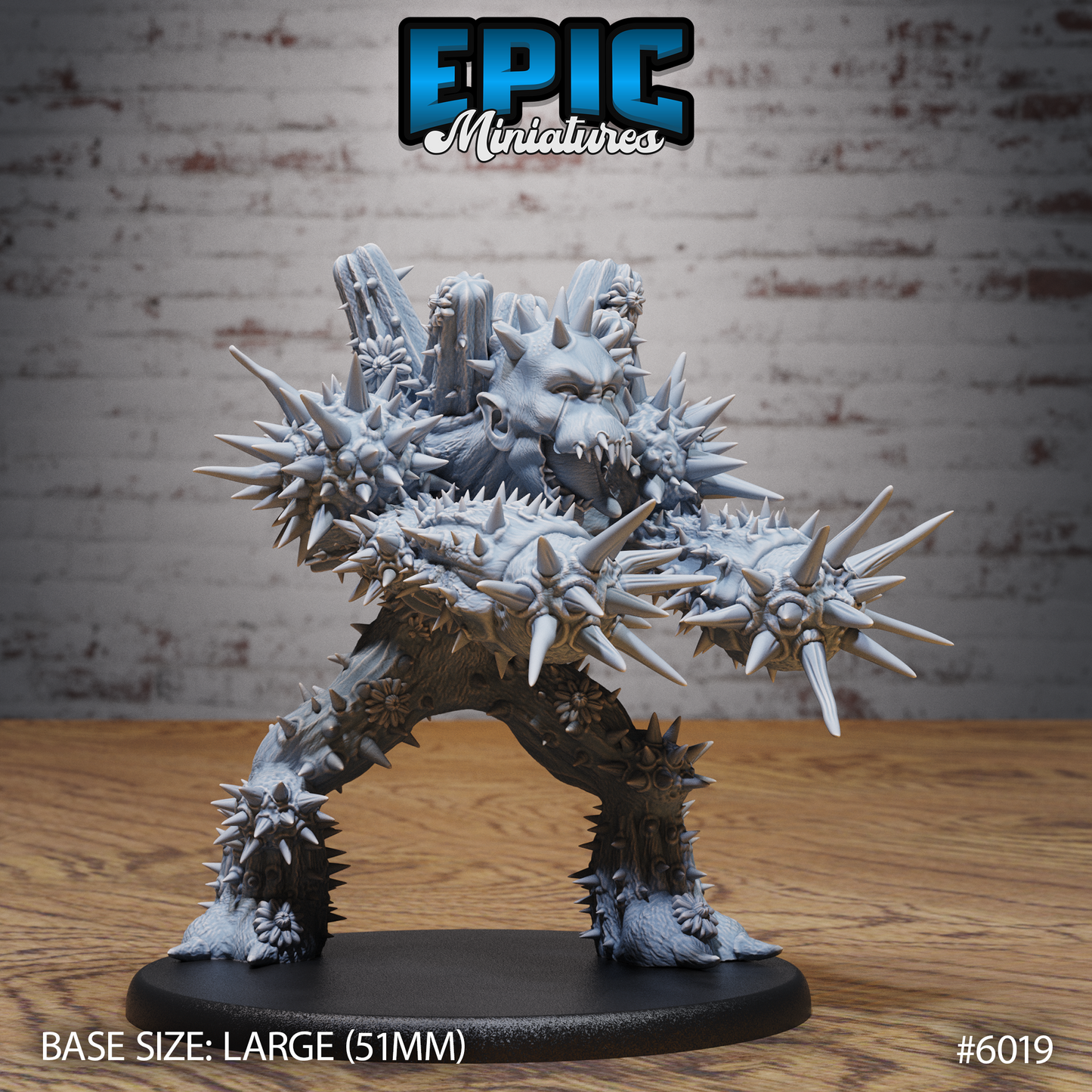 3D Resin Miniature Cactus Golem - D&D Epic Miniatures