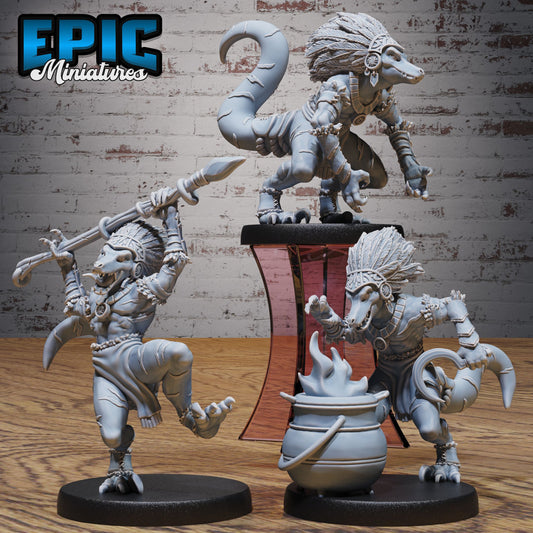 3D Resin Miniature Tribe Kobold Shaman - D&D Epic Miniatures