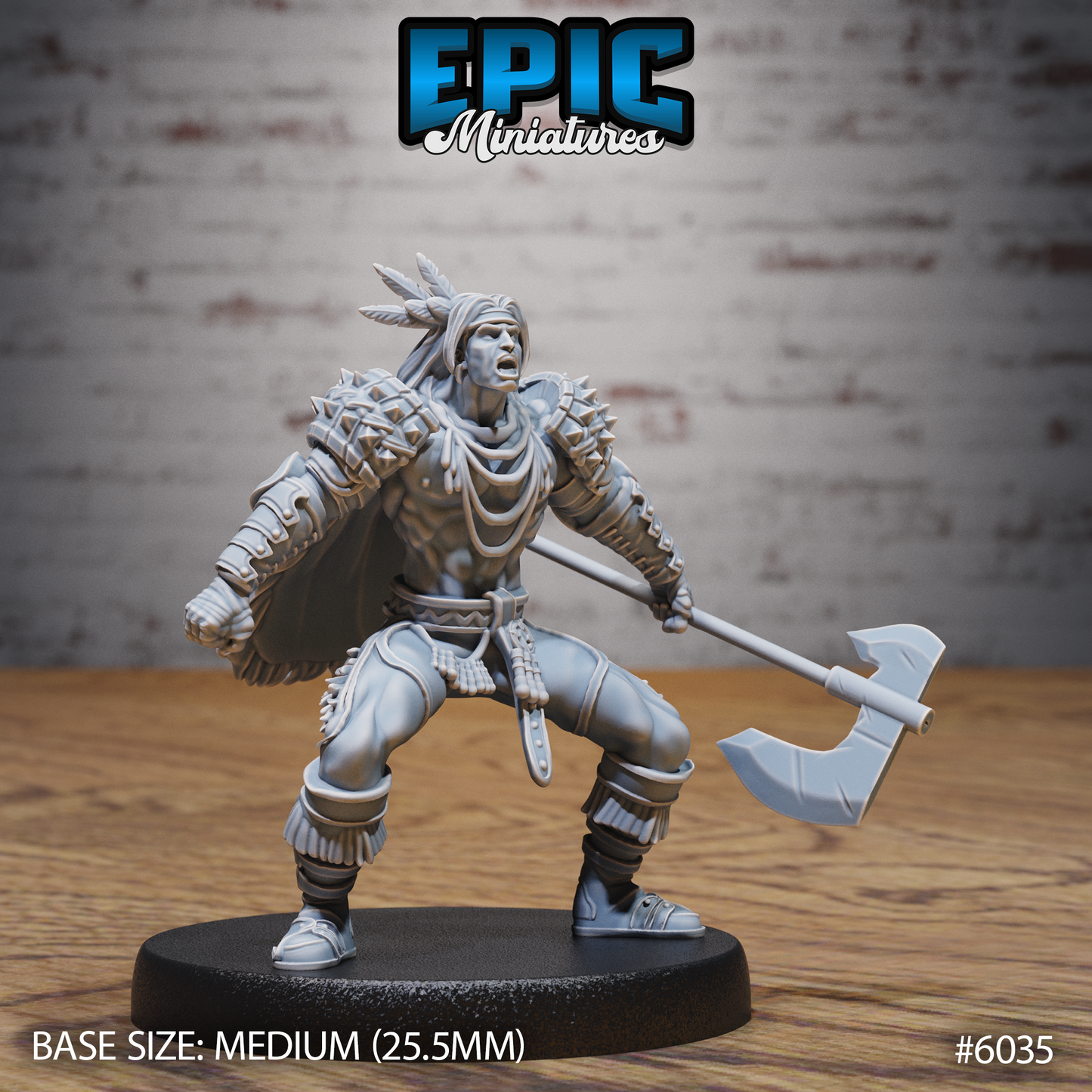 3D Resin Miniature Native Adventurer v1 - D&D Epic Miniatures