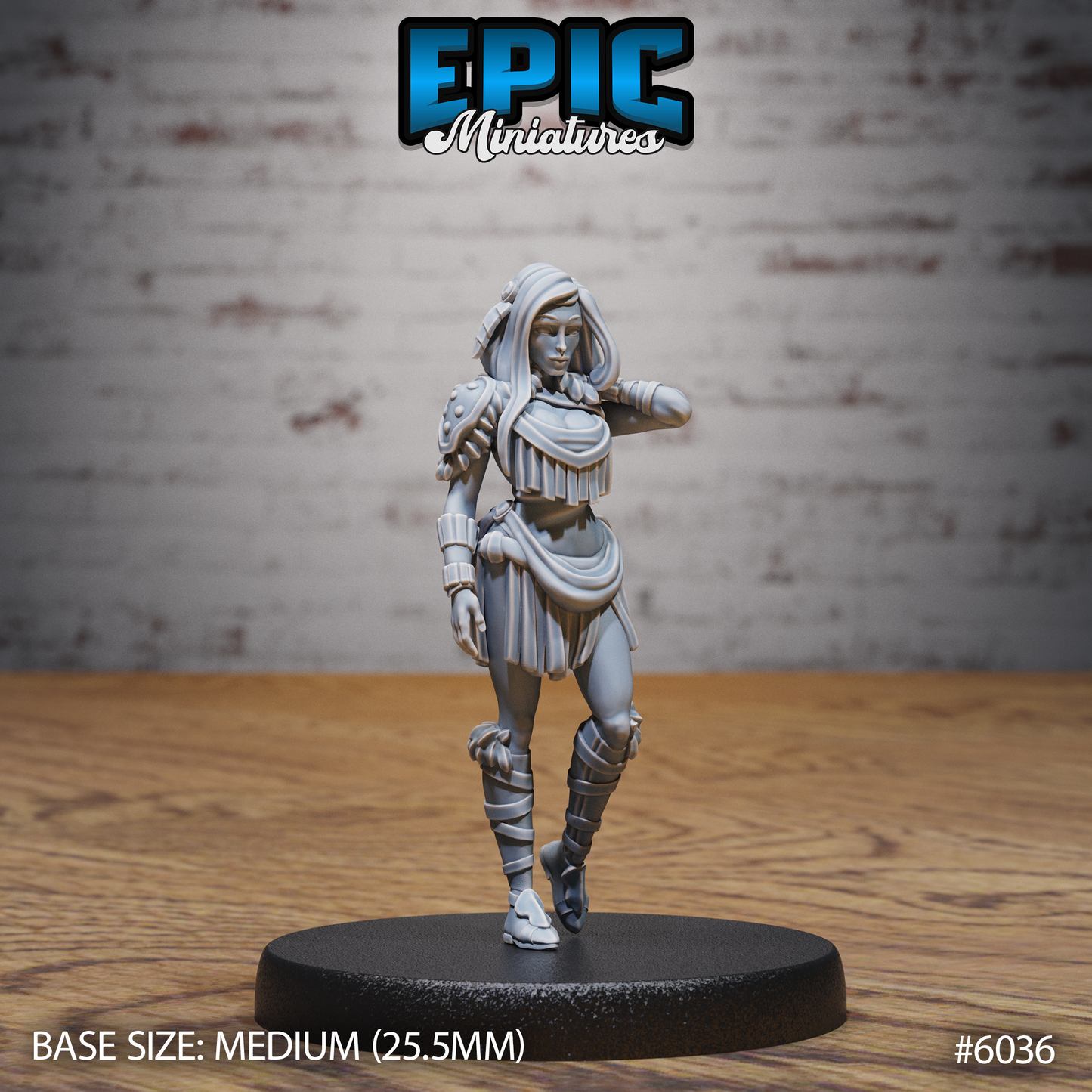 3D Resin Miniature Native Girl - D&D Epic Miniatures