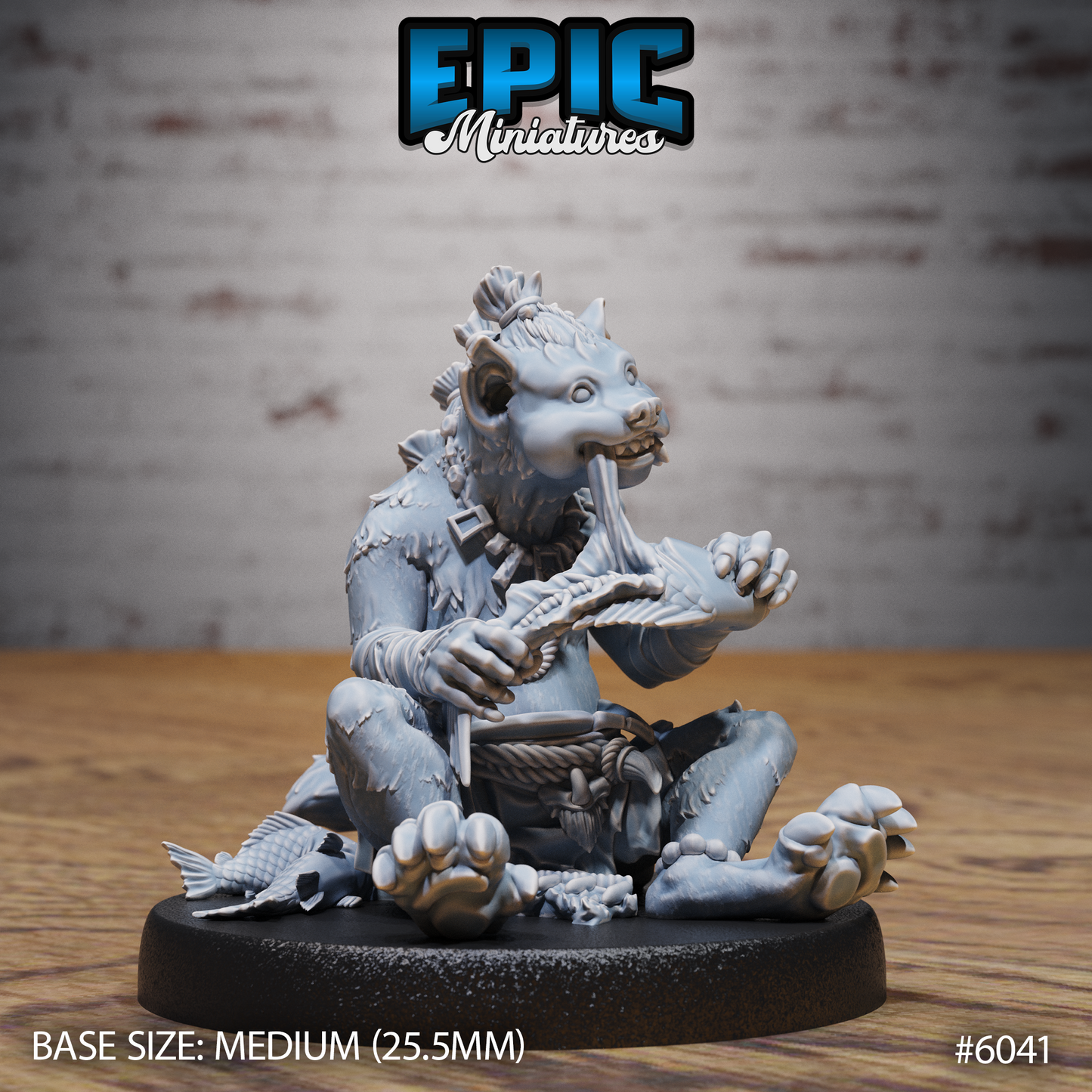 3D Resin Miniature Young Gnoll - D&D Epic Miniatures