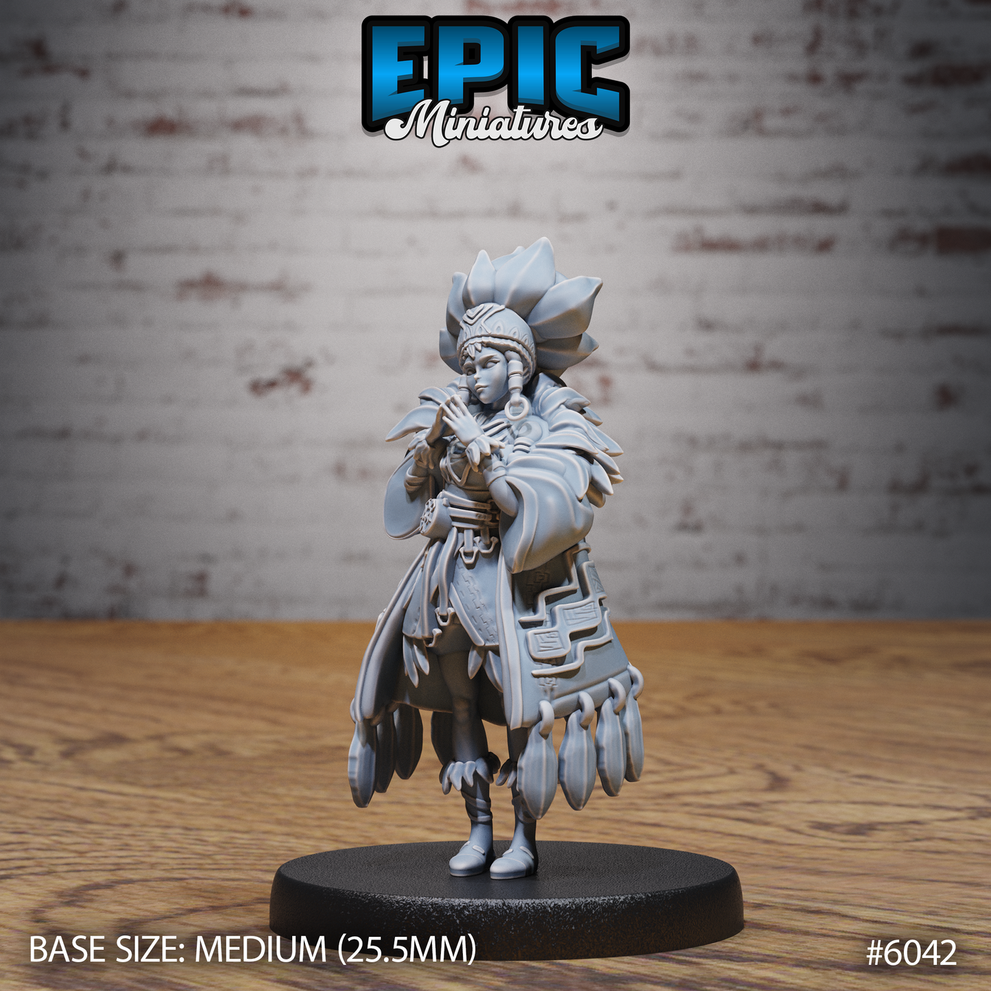 3D Resin Miniature Native Princess - D&D Epic Miniatures