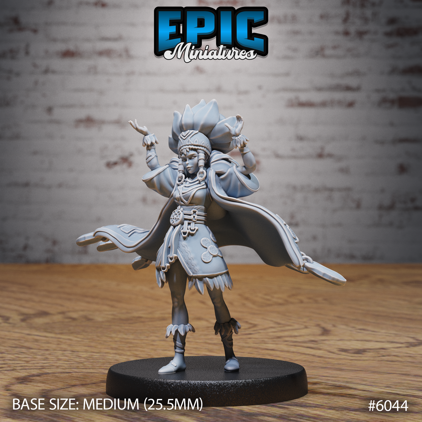 3D Resin Miniature Native Princess - D&D Epic Miniatures