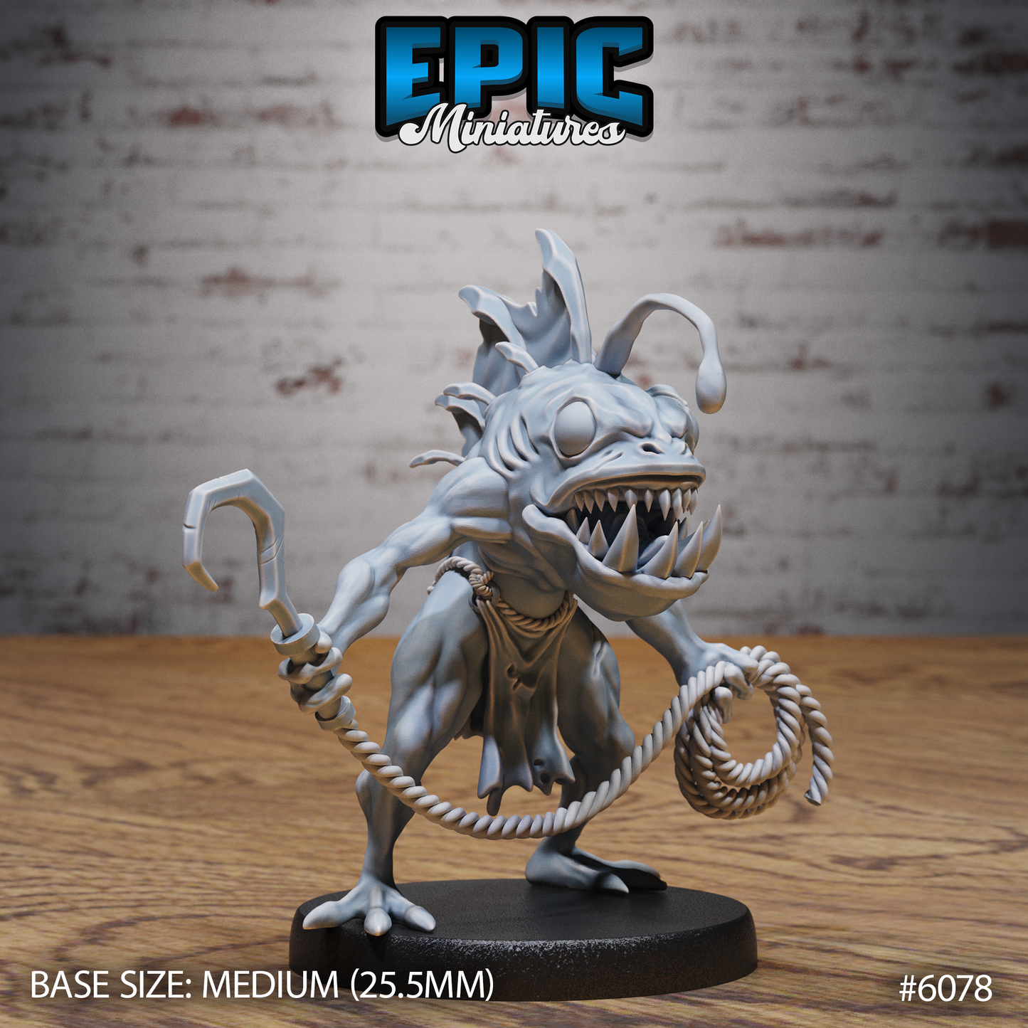 3D Resin Miniature Anglerfish Savage - D&D Epic Miniatures