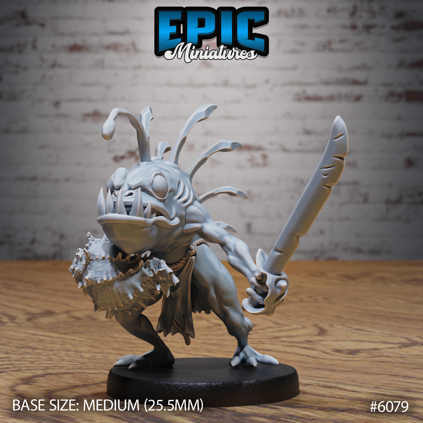 3D Resin Miniature Anglerfish Savage - D&D Epic Miniatures