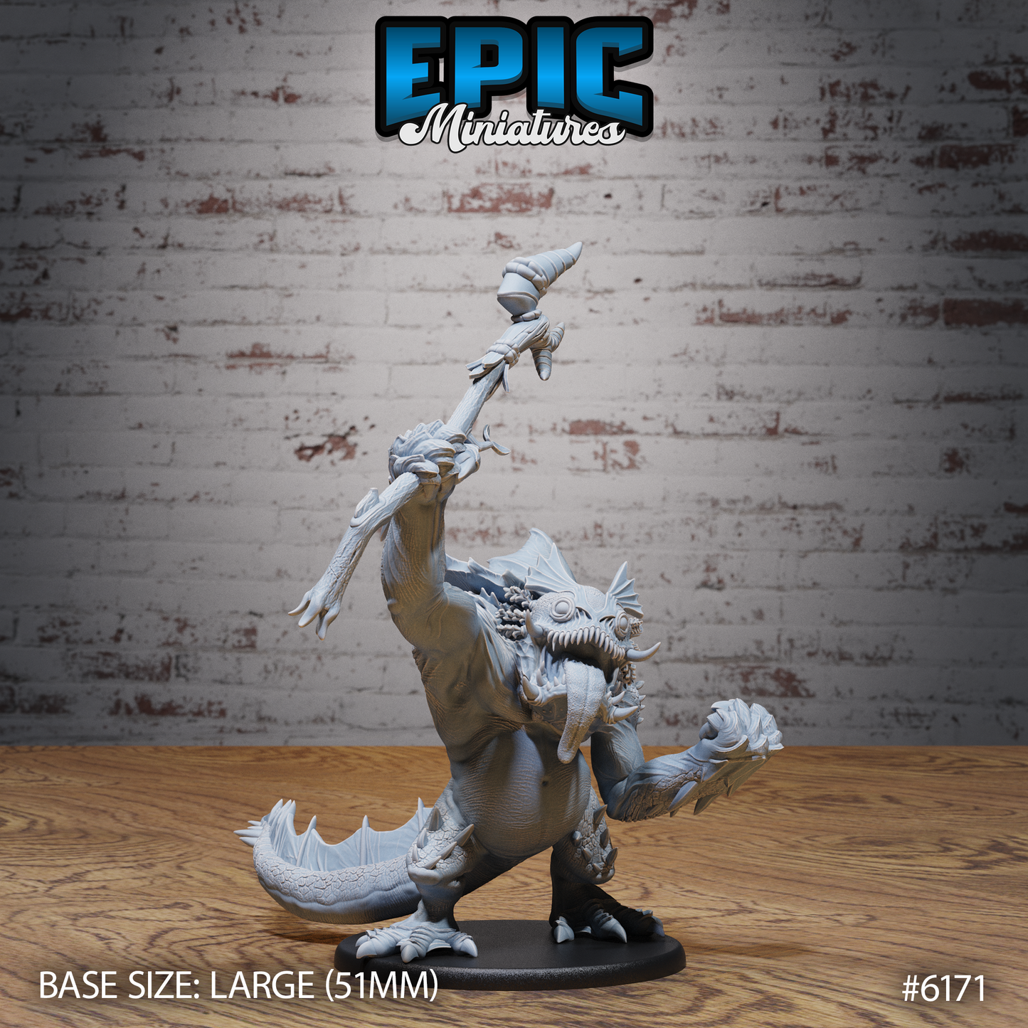 3D Resin Miniature Amphibian Beast - D&D Epic Miniatures