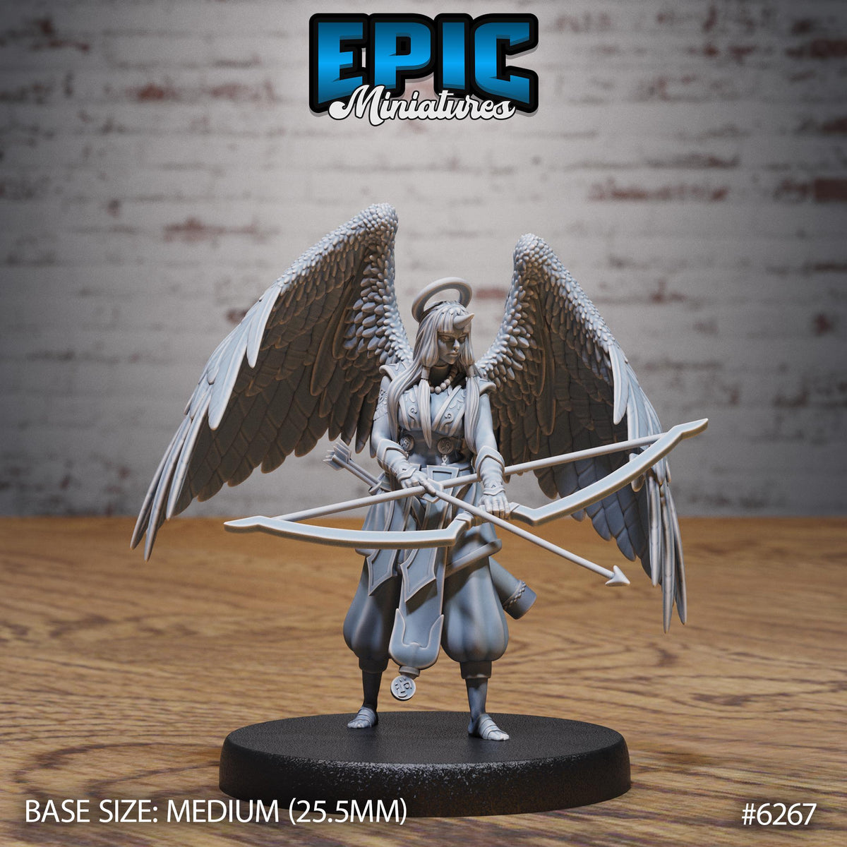 3D Resin Miniature Angel Folk Fighter Set - D&D  Epic Miniatures