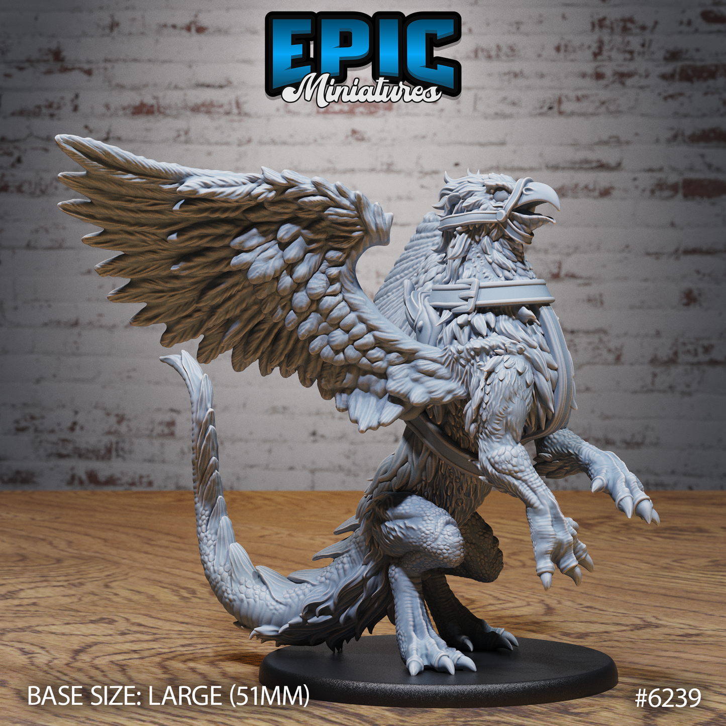 3D Resin Miniature Noble Griffon Set v1 - D&D - Epic Miniatures