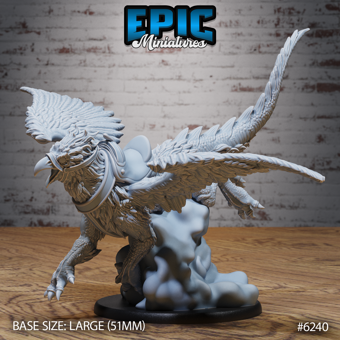 3D Resin Miniature Noble Griffon Set v1 - D&D - Epic Miniatures