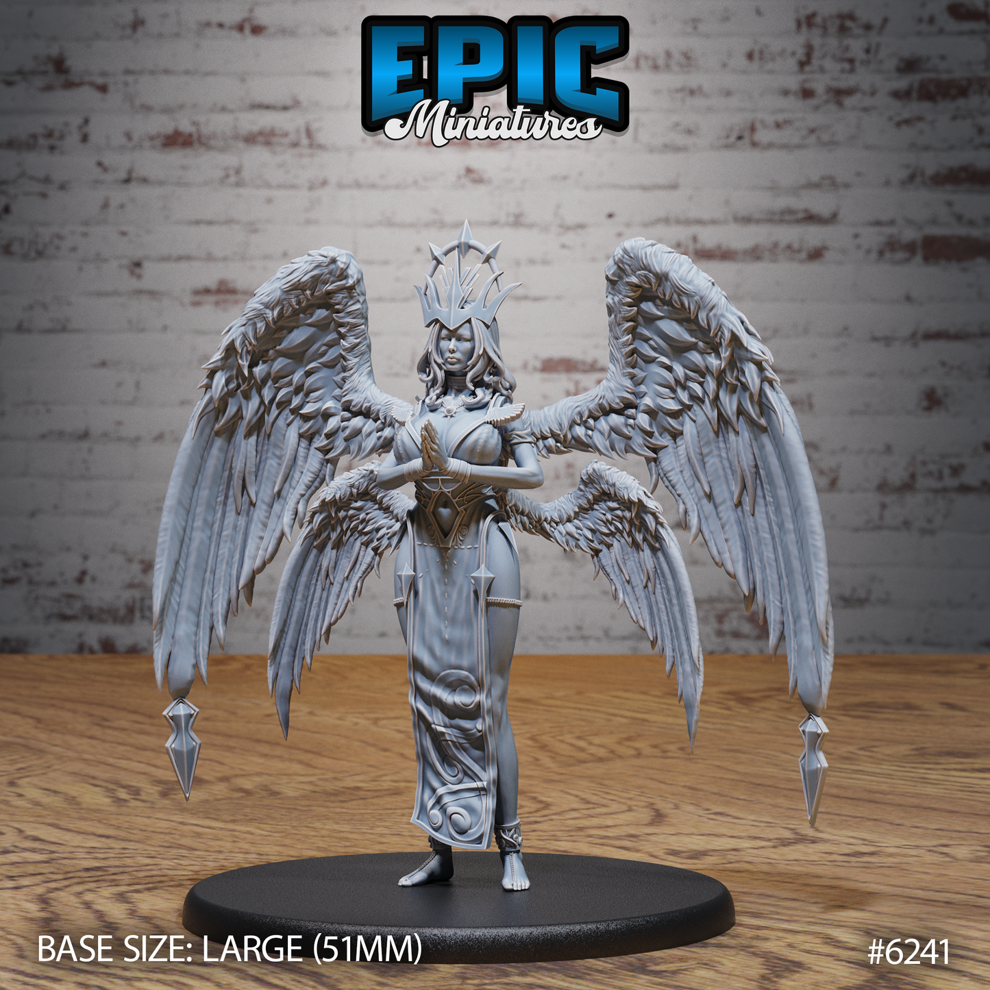 3D Resin Miniature Seraph Queen Set - D&D - Epic Miniatures