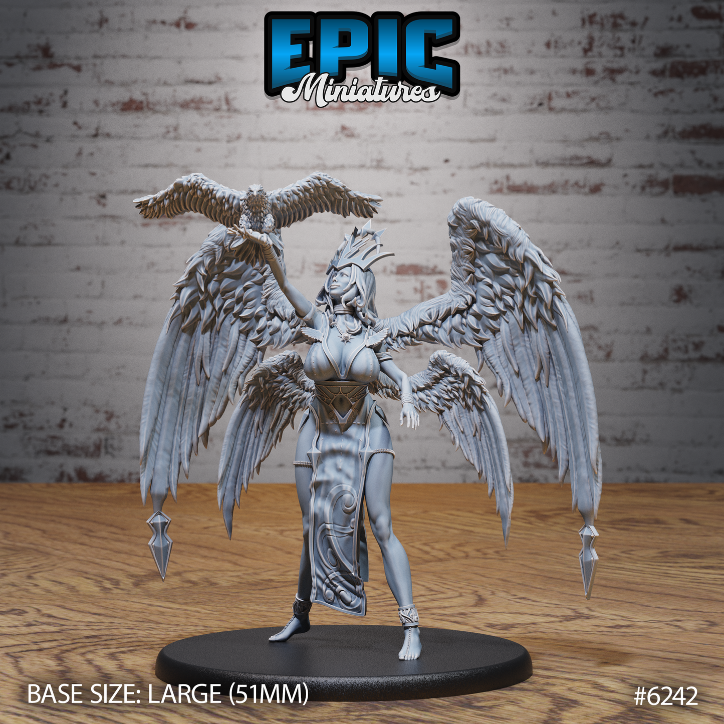 3D Resin Miniature Seraph Queen Set - D&D Epic Miniatures