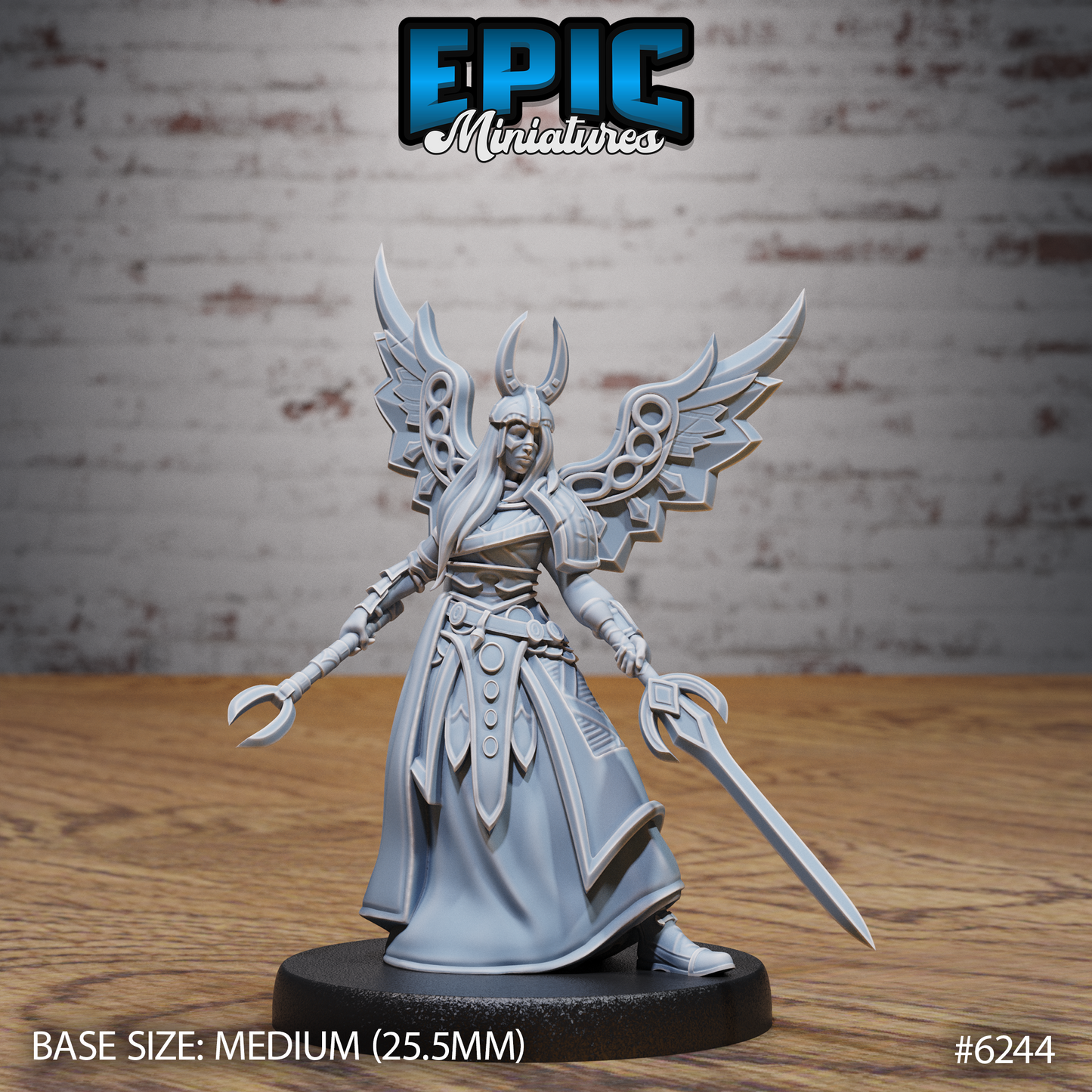 3D Resin Miniature Aasimar Deva Set - D&D - Epic Miniatures