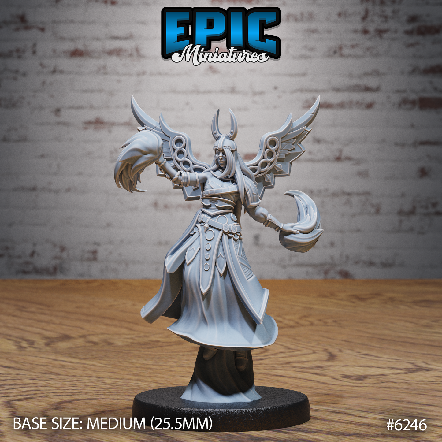 3D Resin Miniature Aasimar Deva Set - D&D - Epic Miniatures