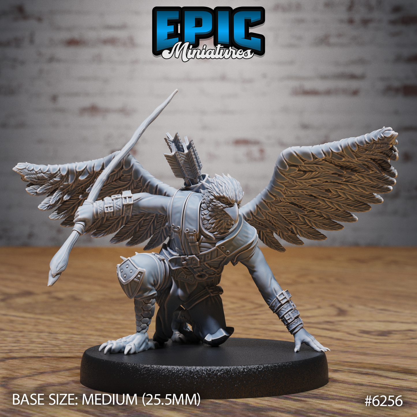 3D Resin Miniature Falkon Folk Fighter Set - D&D Epic Miniatures
