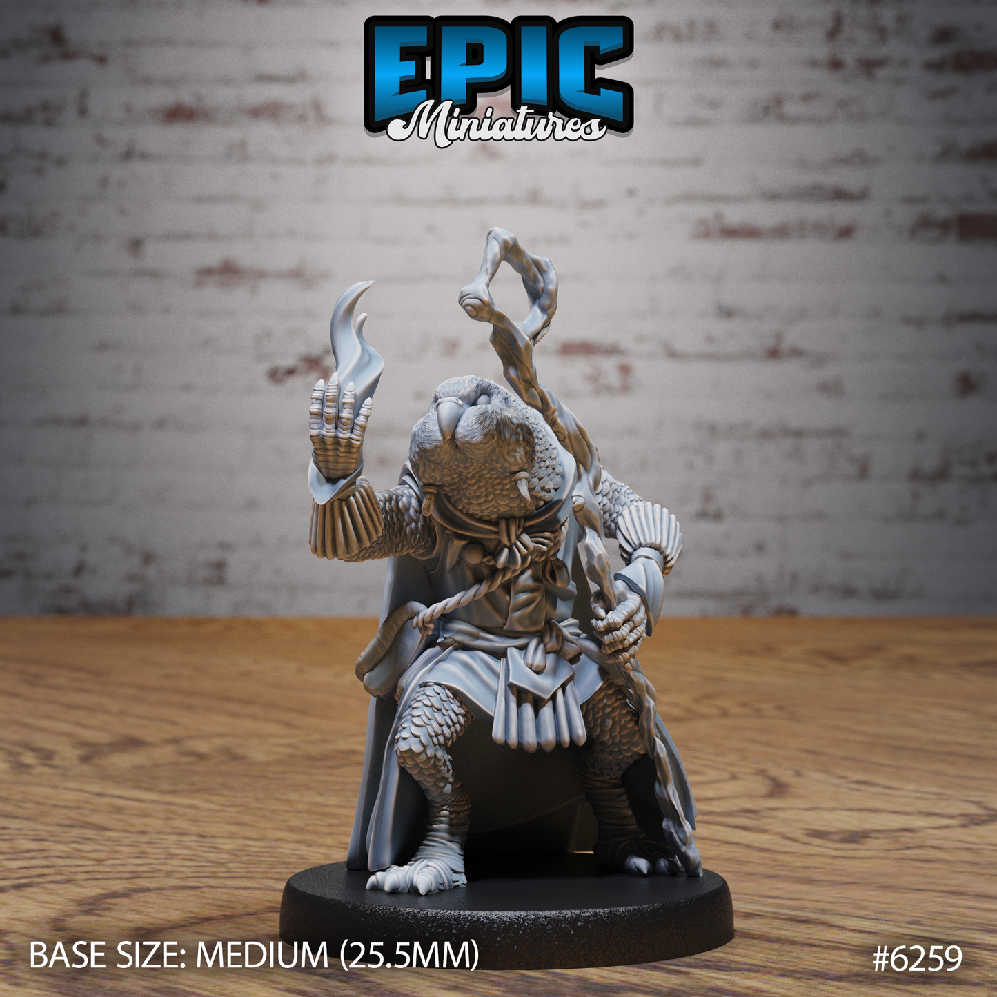 3D Resin Miniature Budgie Folk Fighter Set - D&D - Epic Miniatures