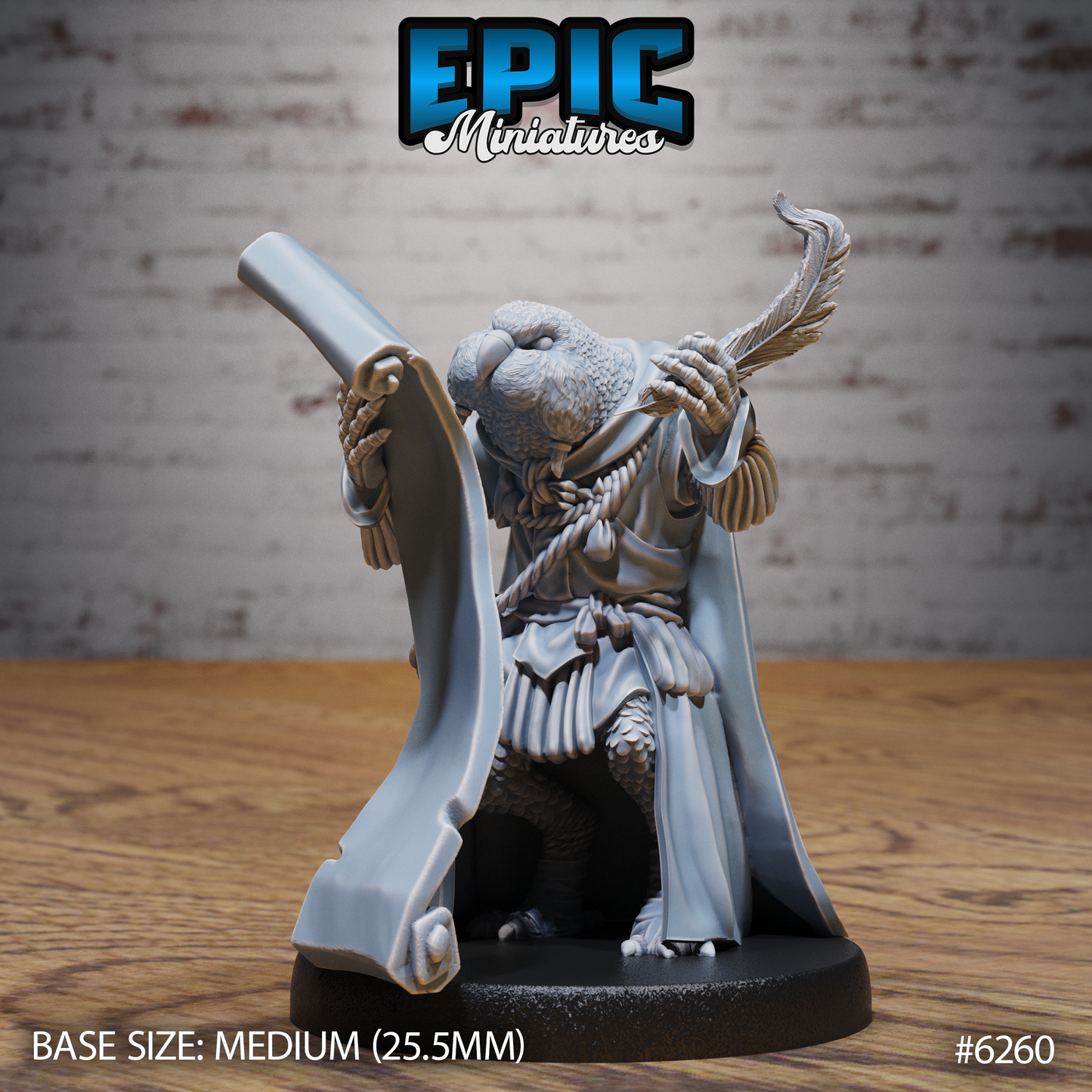 3D Resin Miniature Budgie Folk Fighter Set - D&D Epic Miniatures