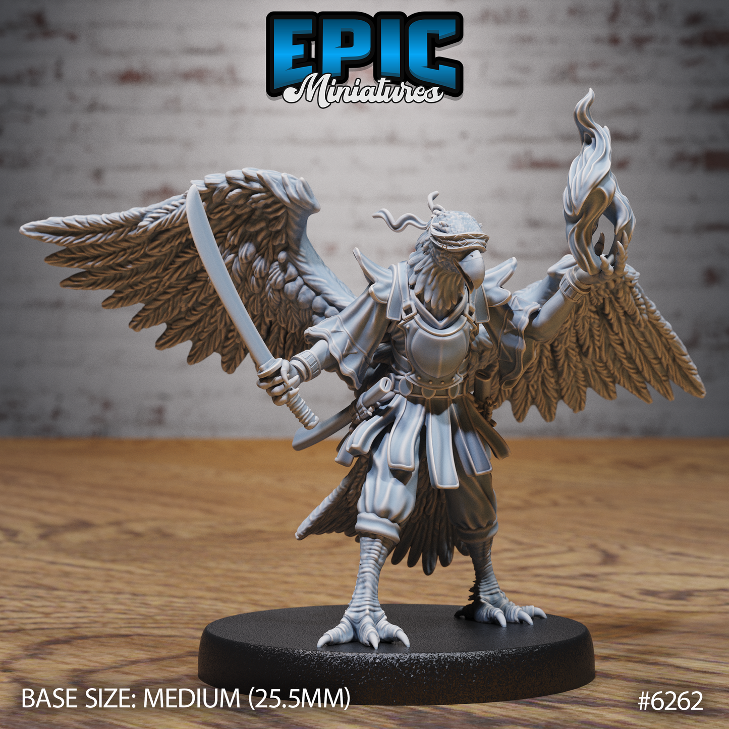 3D Resin Miniature Hawk Folk Set v1 - D&D Epic Miniatures