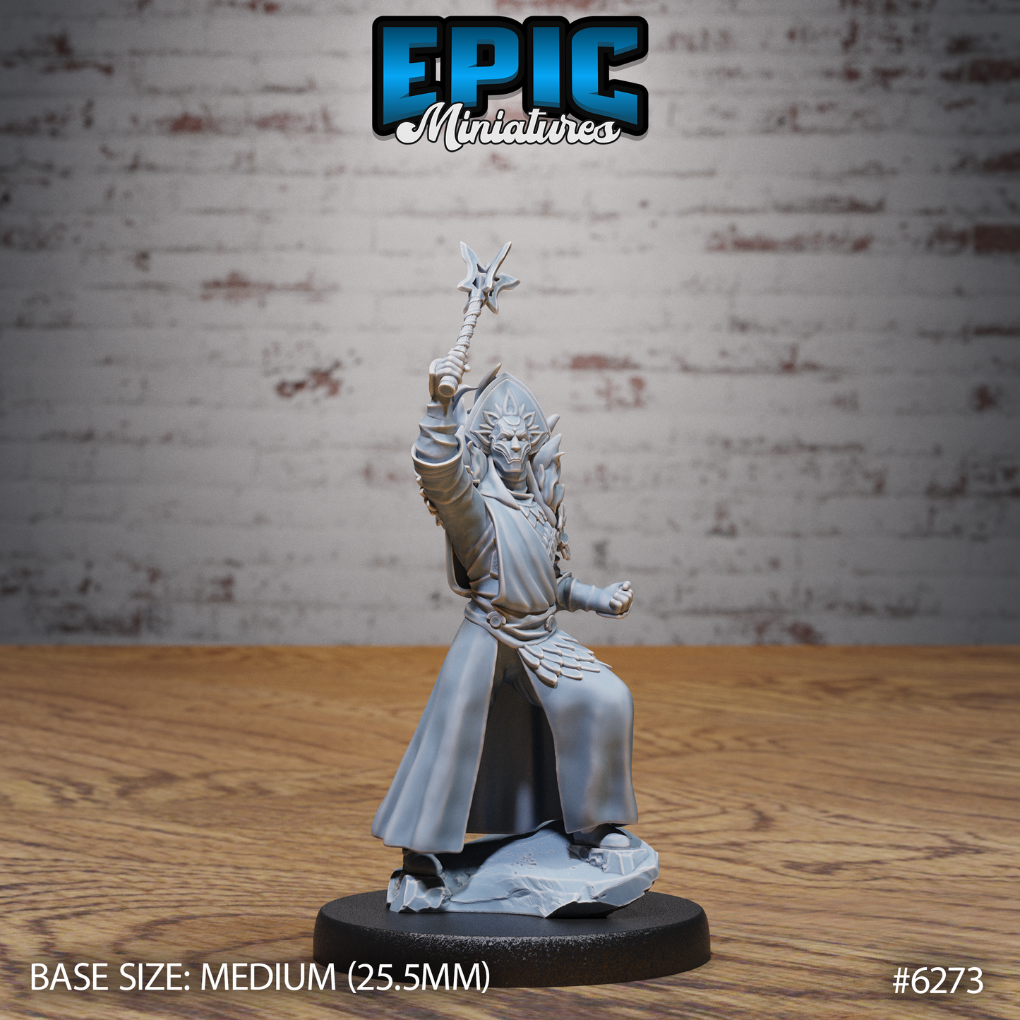 3D Resin Miniature Pain Cleric Folk Fighter Set D&D Epic Miniatures