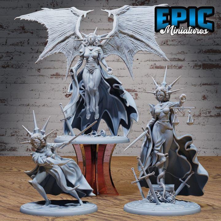3D Resin Miniature Justicia - D&D Epic Miniatures
