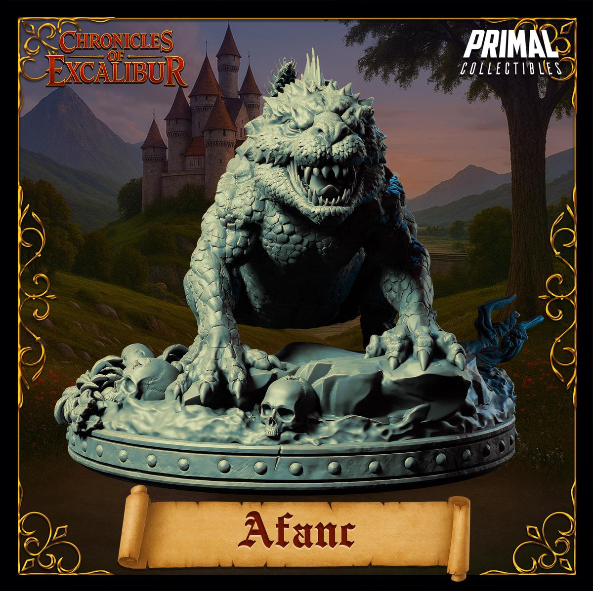 Afanc miniature model from Chronicles of Excalibur, crafted in premium resin for D&D and TTRPGs.