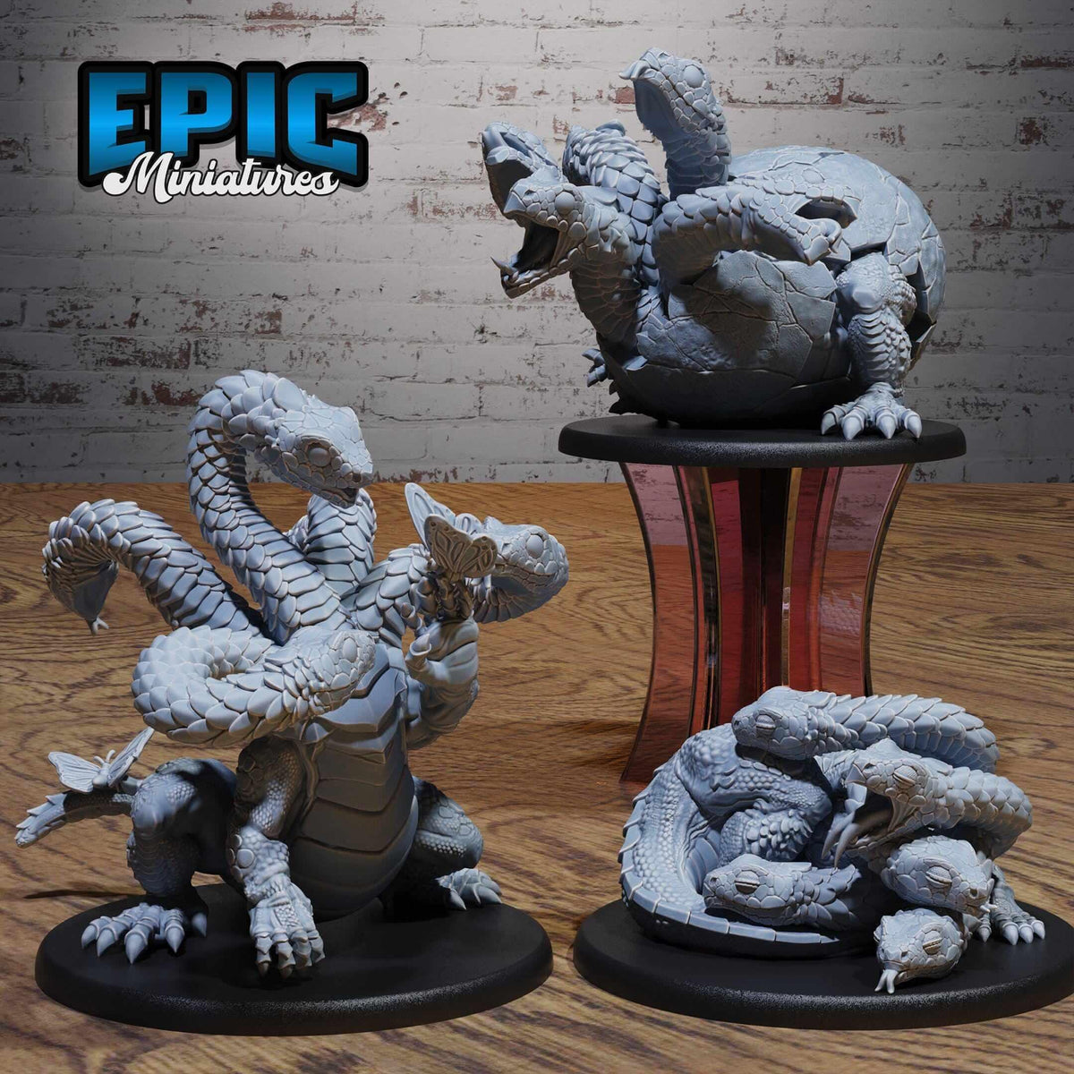Baby Hydra Set - Epic Miniatures - Dungeons and Dragons