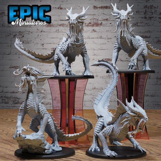 3D Resin Miniature Guard Drakes Gold - D&D Epic Miniatures