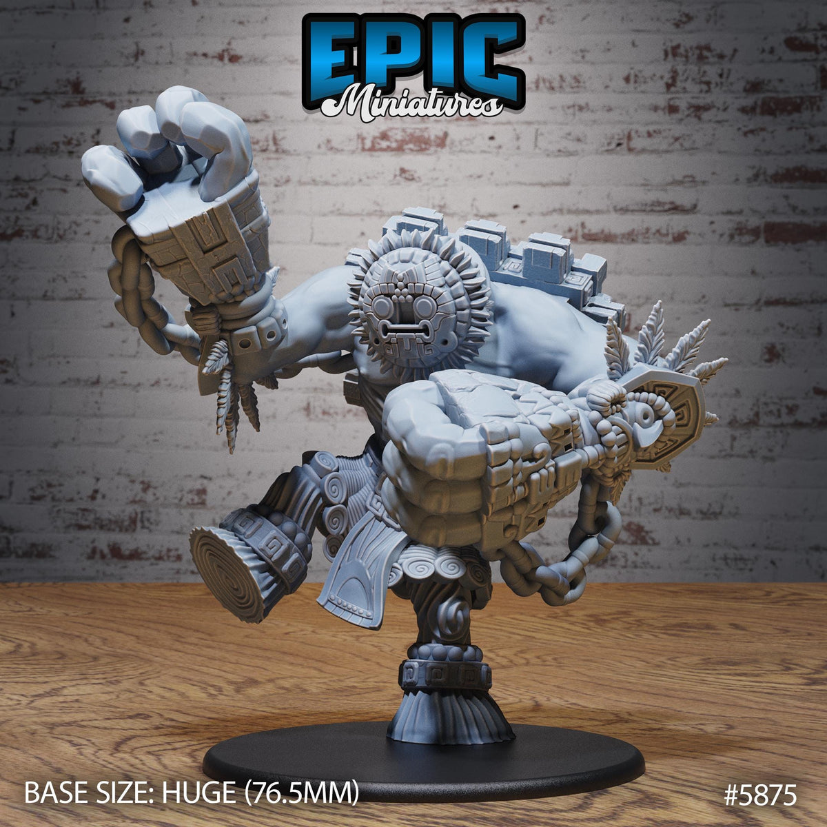3D Resin Miniature Platform Golem  - D&D Epic Miniatures