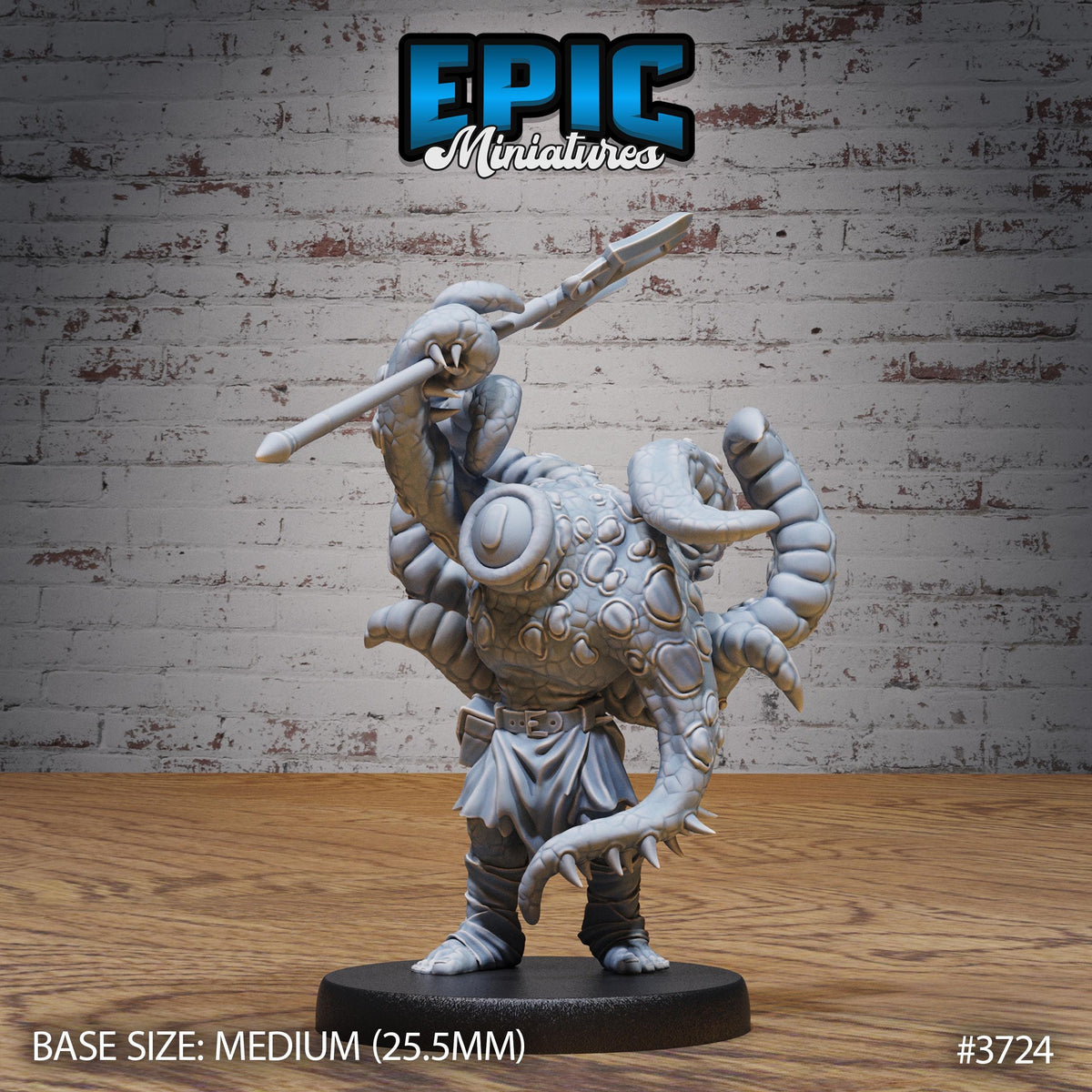 3D Resin Miniature Tentacle Folk - D&D Epic Miniatures